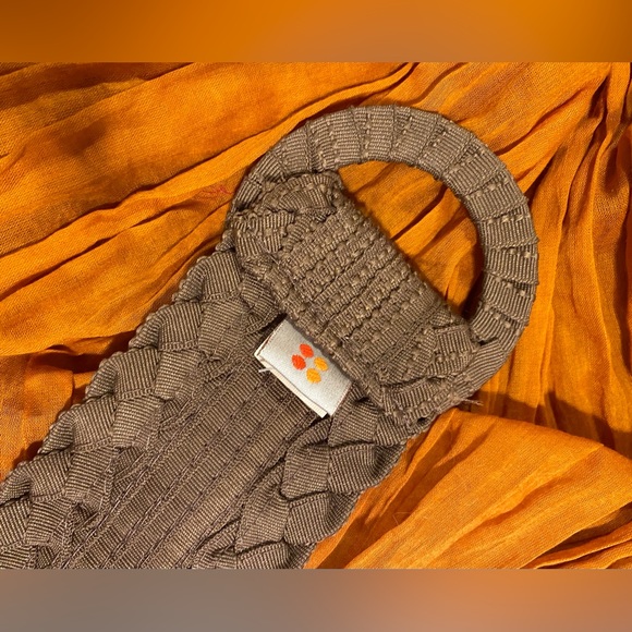 Buji Baja unusual tan fabric belt made from ribbons - Picture 10 of 10